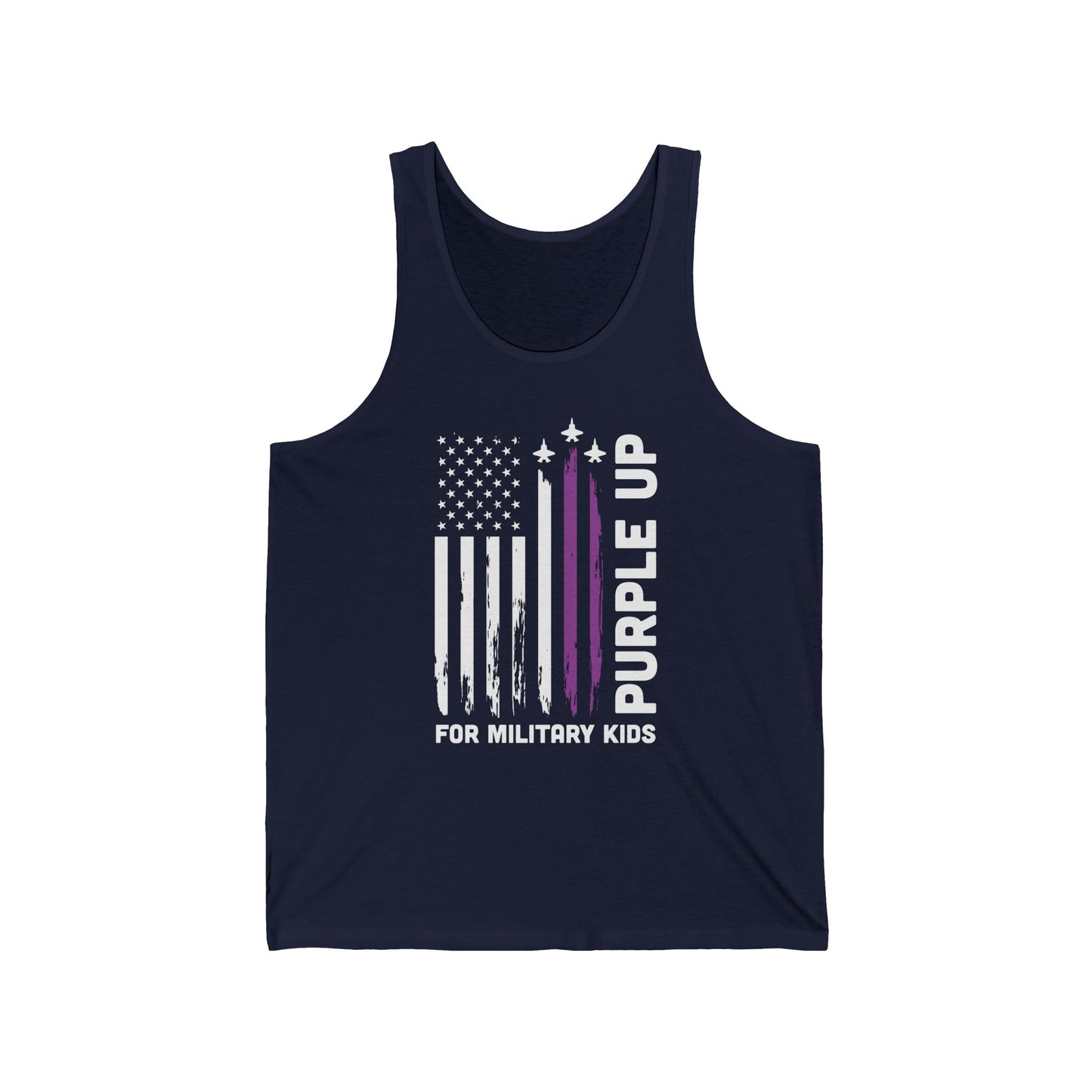 Purple Up Military Kids Tank Top