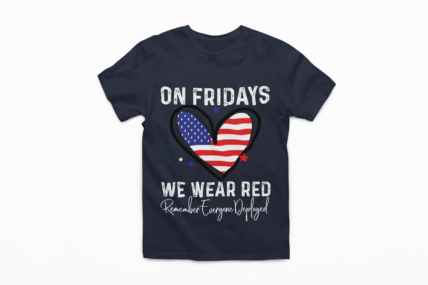 Patriotic Red Friday T-Shirt | On Fridays We Wear Red | Military Support