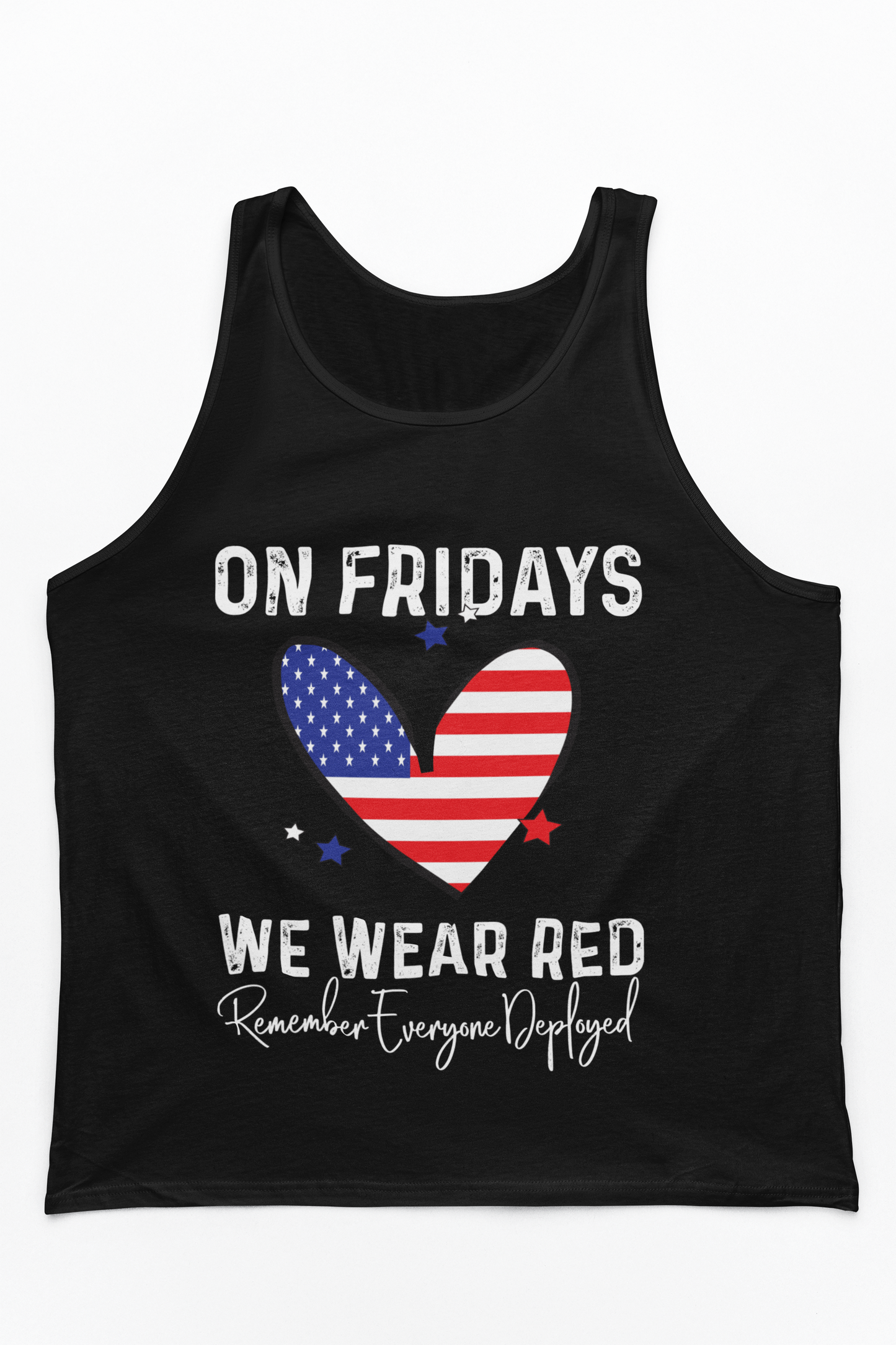 On Fridays We Wear Red Tank Top | RED Friday Support | Military Gift