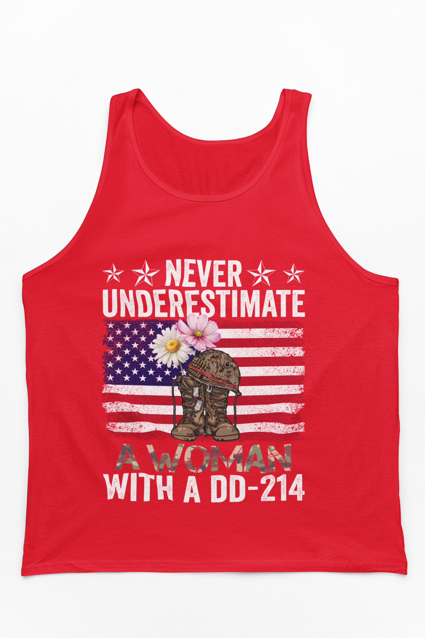 Women Veteran Tank Top | Female Veteran Pride | Patriotic Military Gift