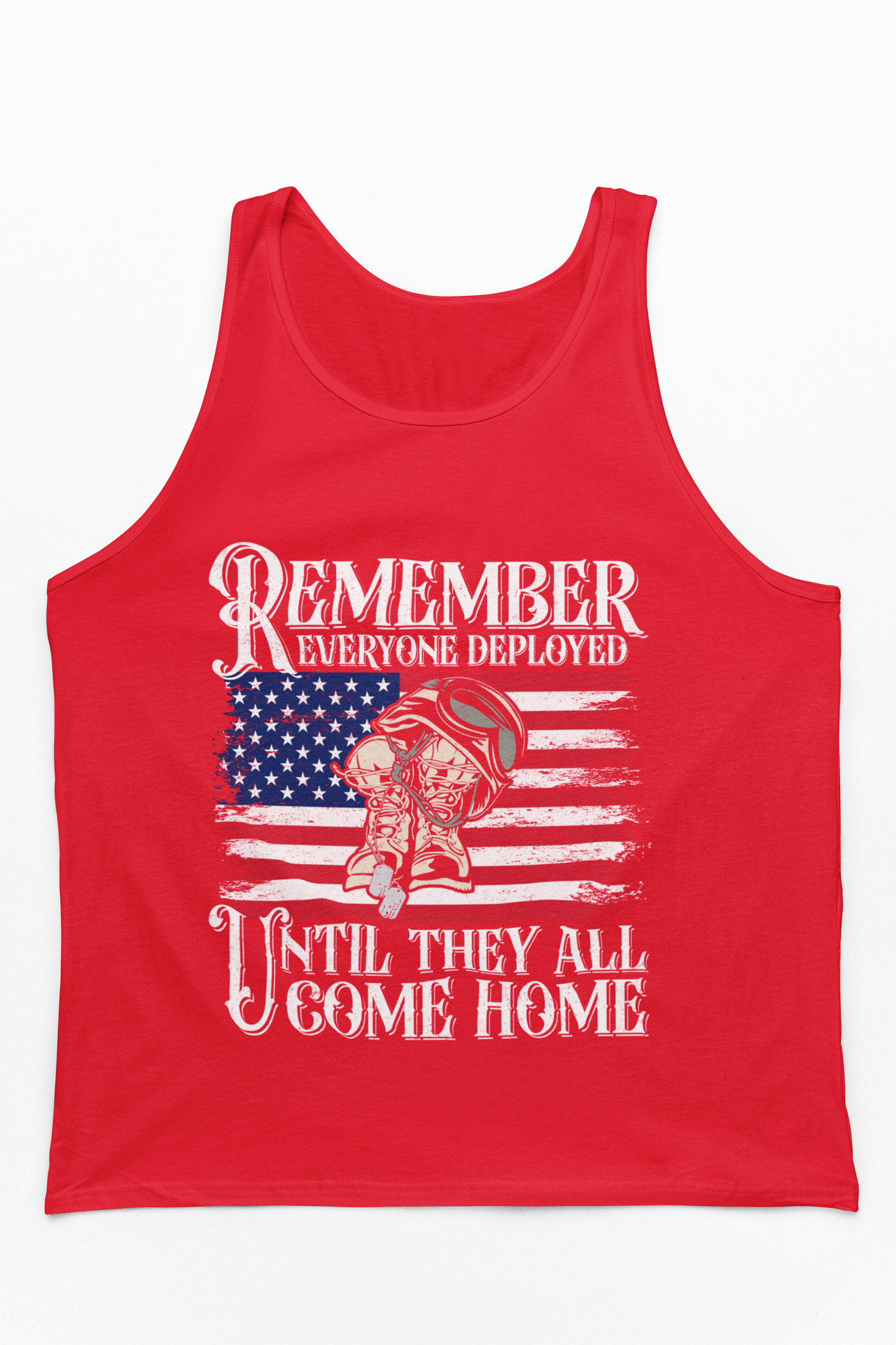 Remember Everyone Deployed Tank Top | RED Friday Support | Military Gift