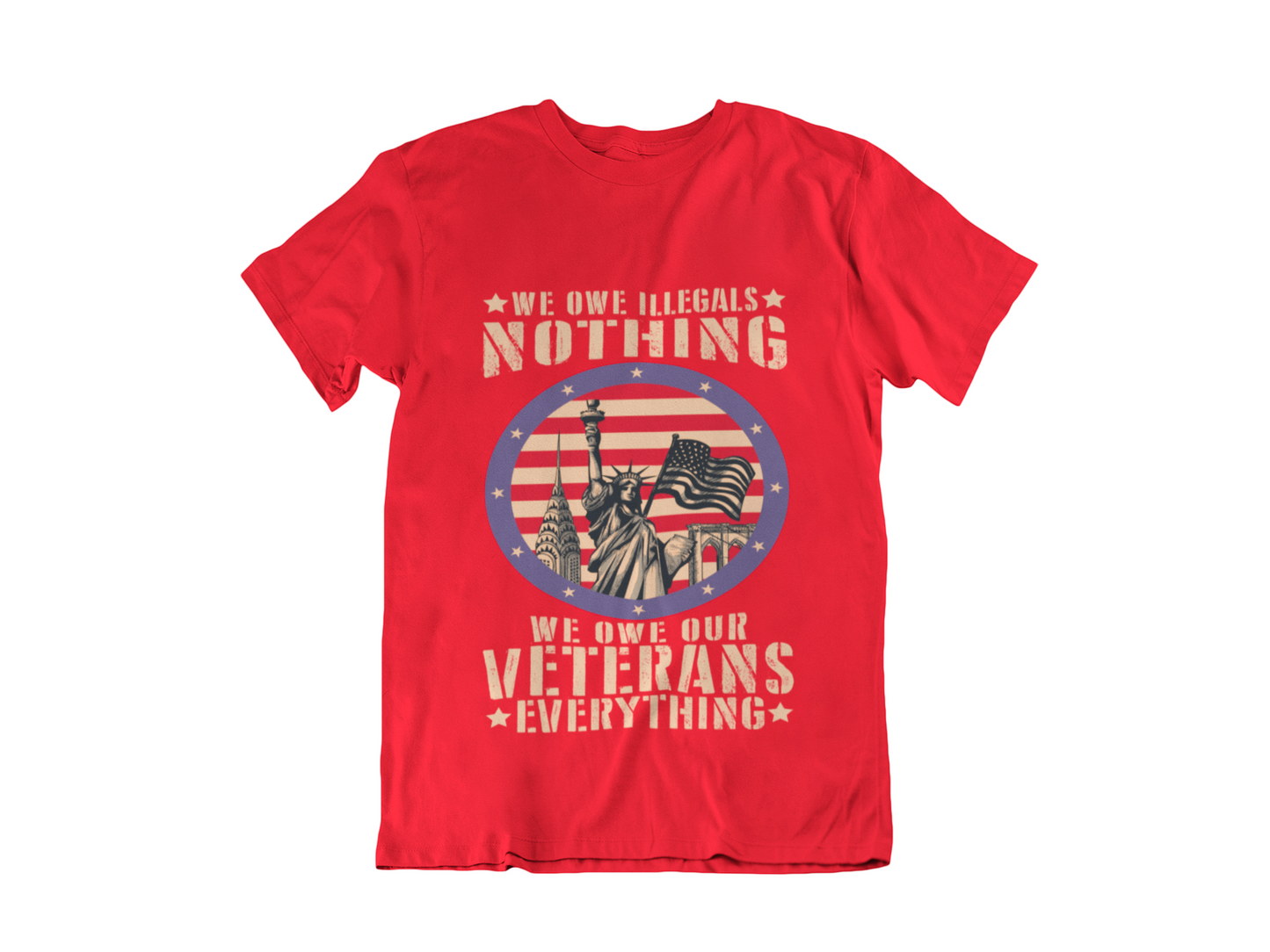 Veteran Memorial T-Shirt – "We Don’t Know Them All But We Owe Them All" Honor Fallen Heroes