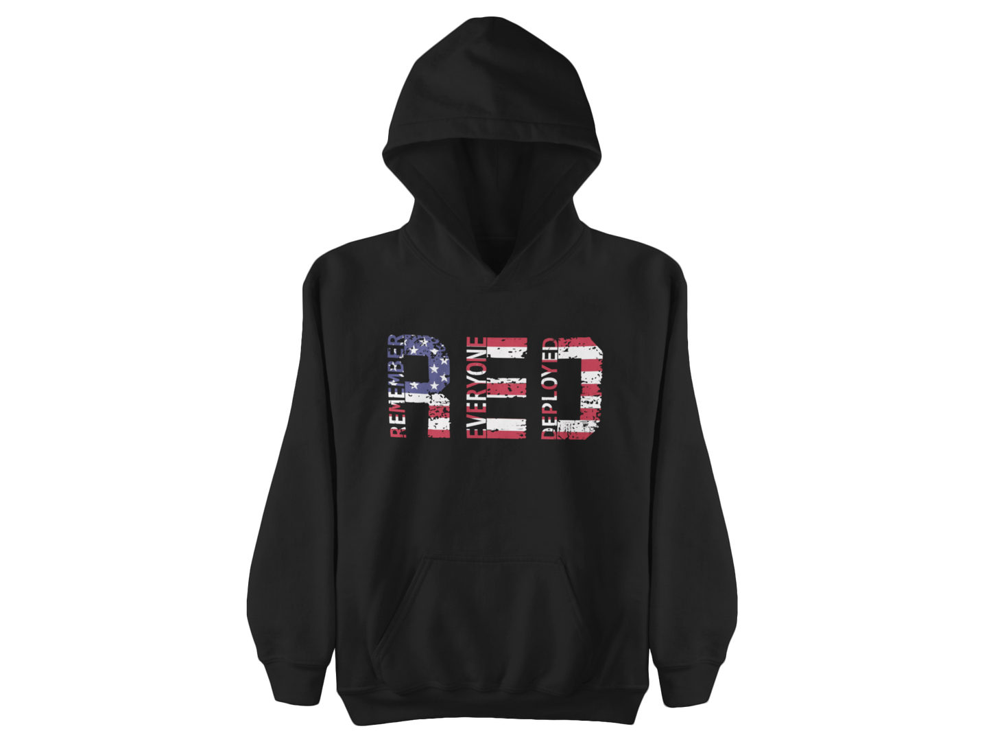 RED Friday Hoodie | Remember Everyone Deployed | Patriotic Support