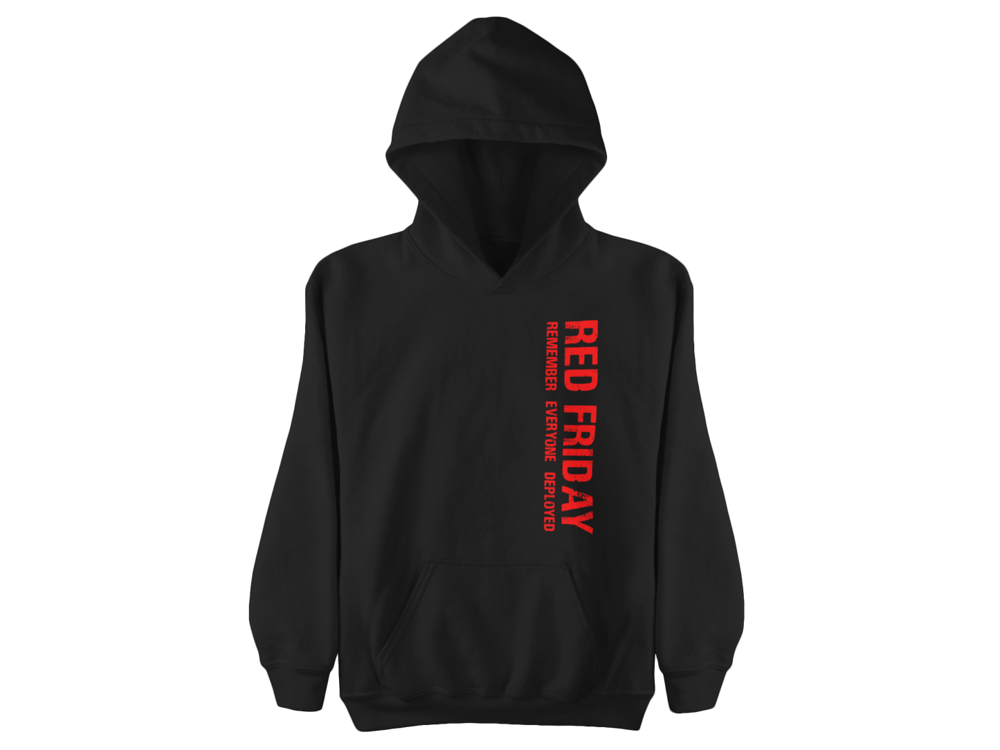 RED Friday Hoodie | Military Support Sweatshirt