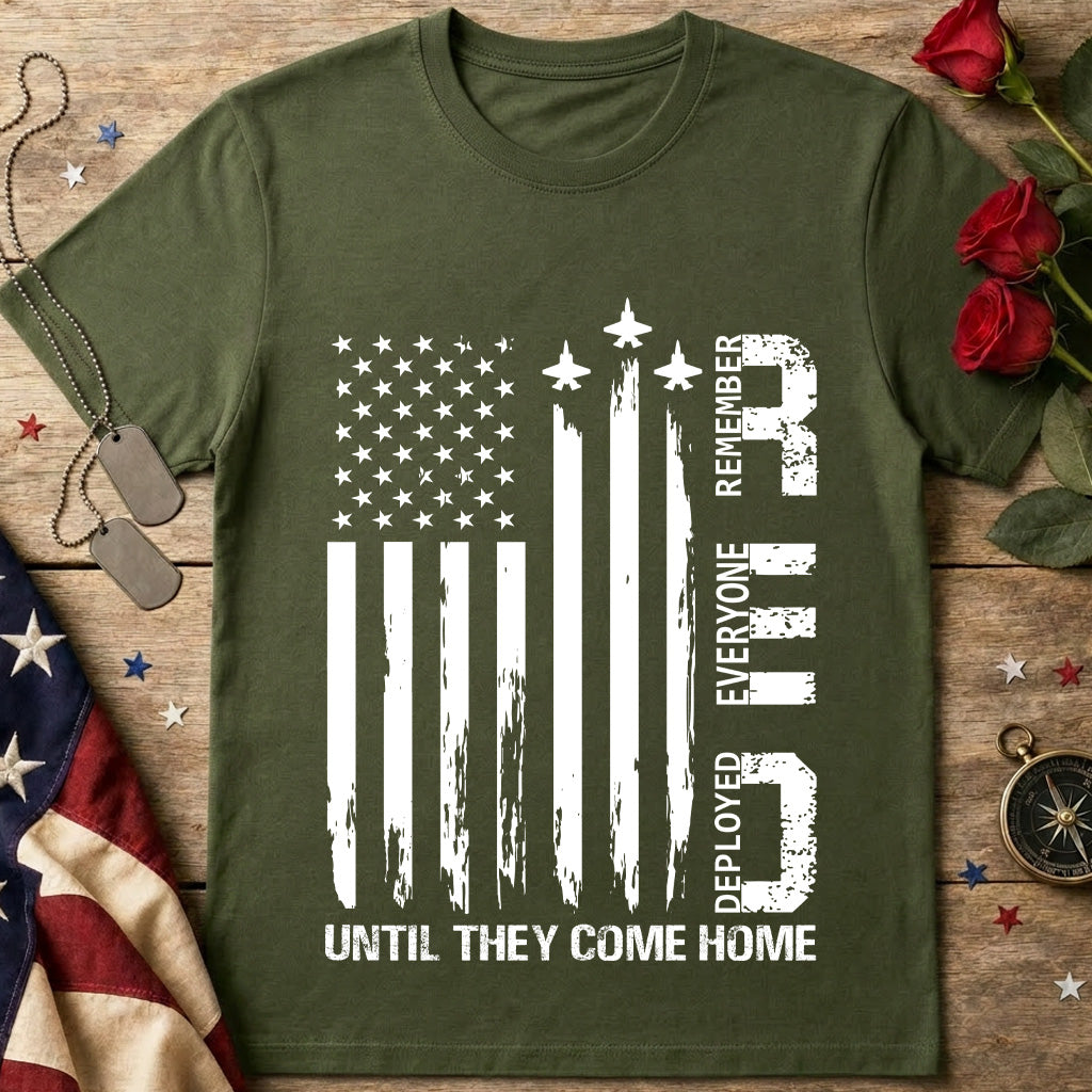 T‑Shirt — 'Until They Come Home' Military Flag Rescue Tee