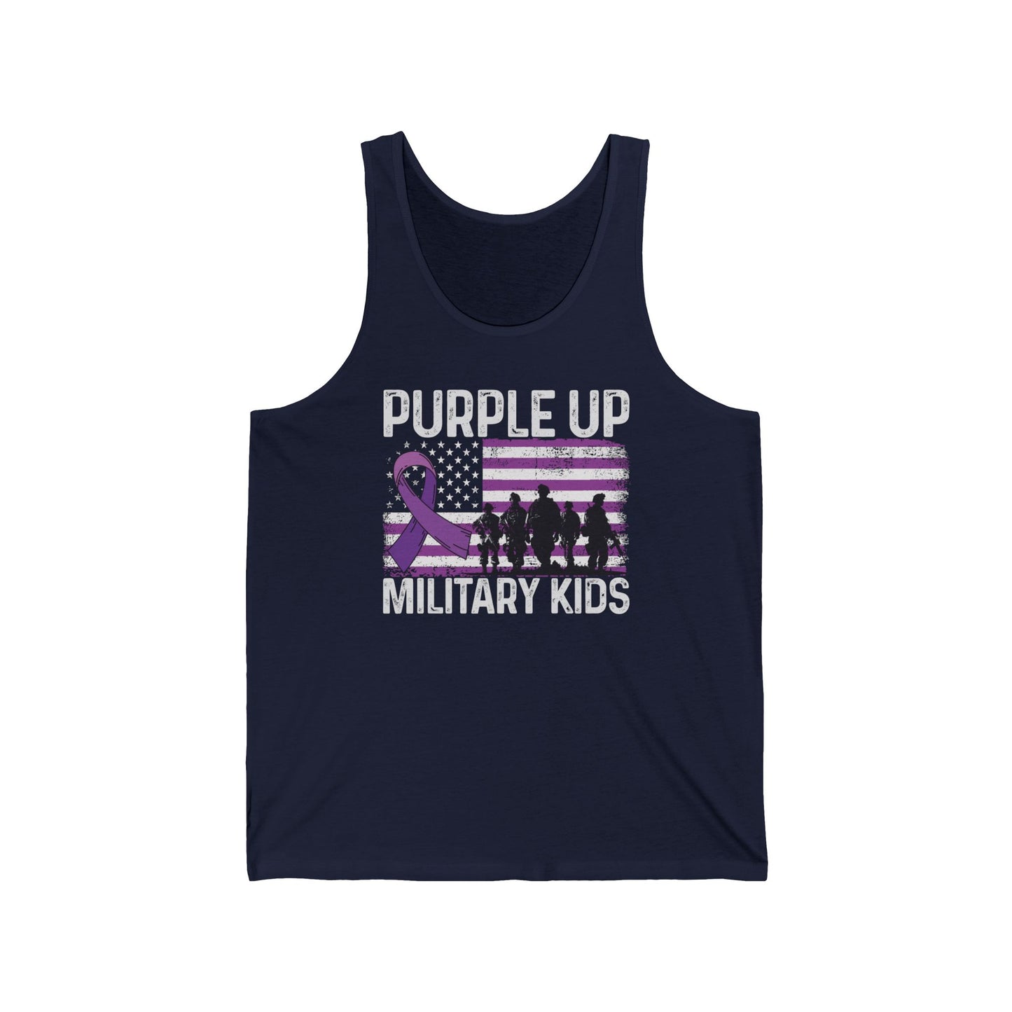 Purple Up Military Kids Tank Top | Support Military Children Awareness