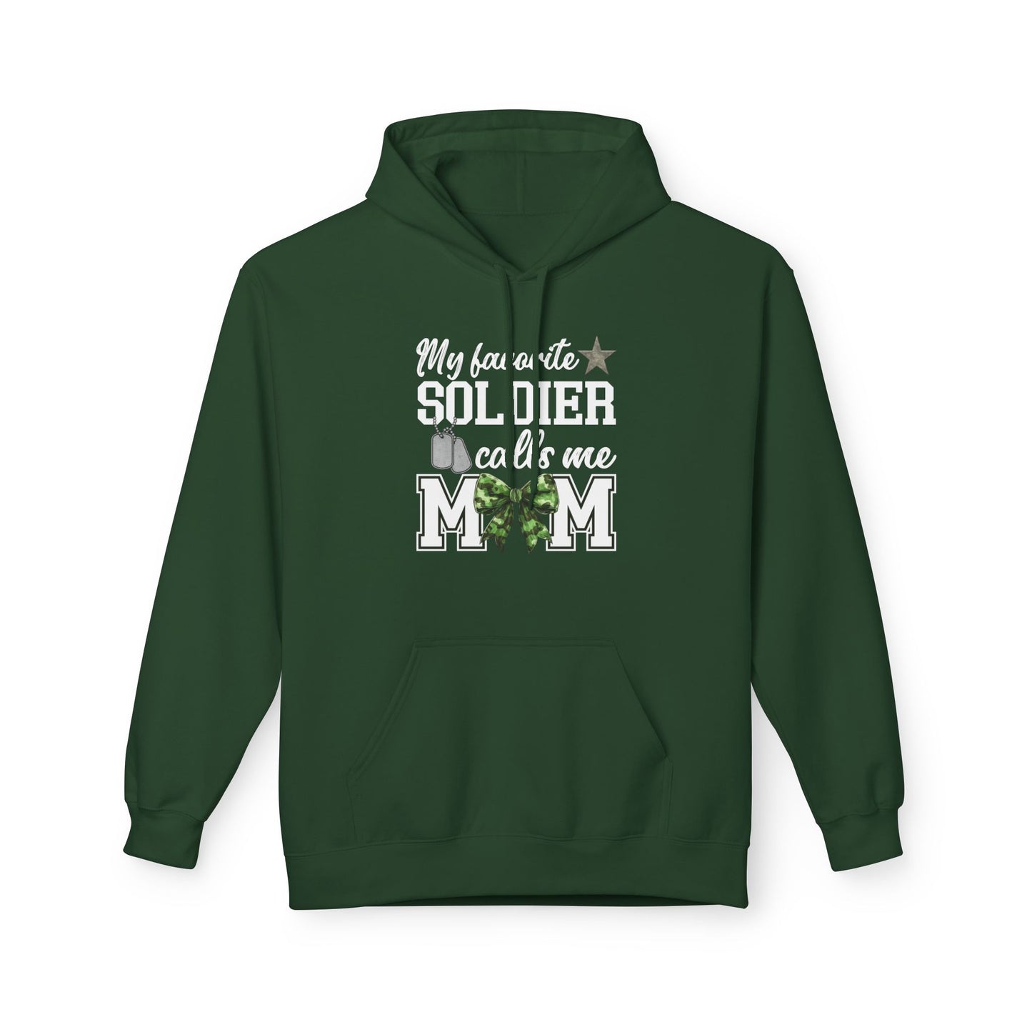 Military Mom Hoodie | My Favorite Soldier Calls Me Mom | Patriotic Gift