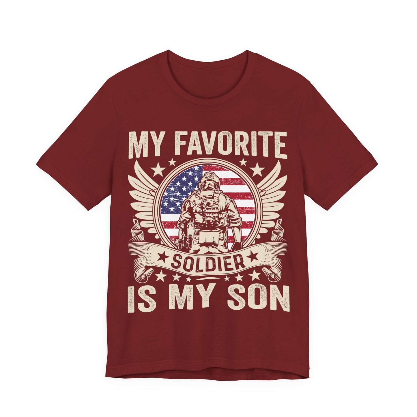 My Favorite Soldier Is My Son T-Shirt — Patriotic Military Mom Tee