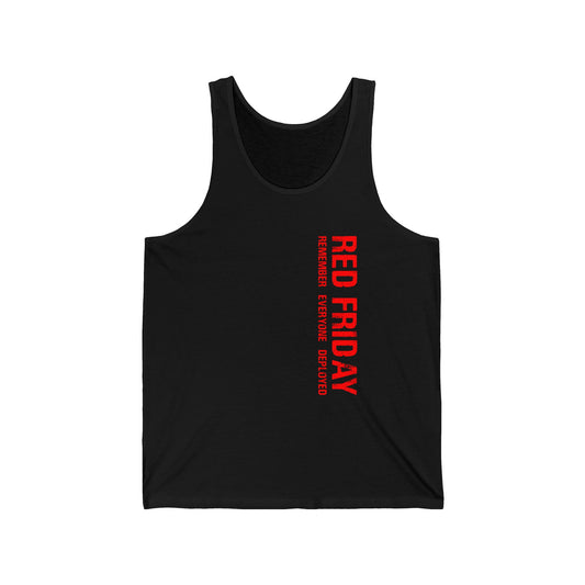 Red Friday Tank Top — Support deployed troops Military Jersey Tank