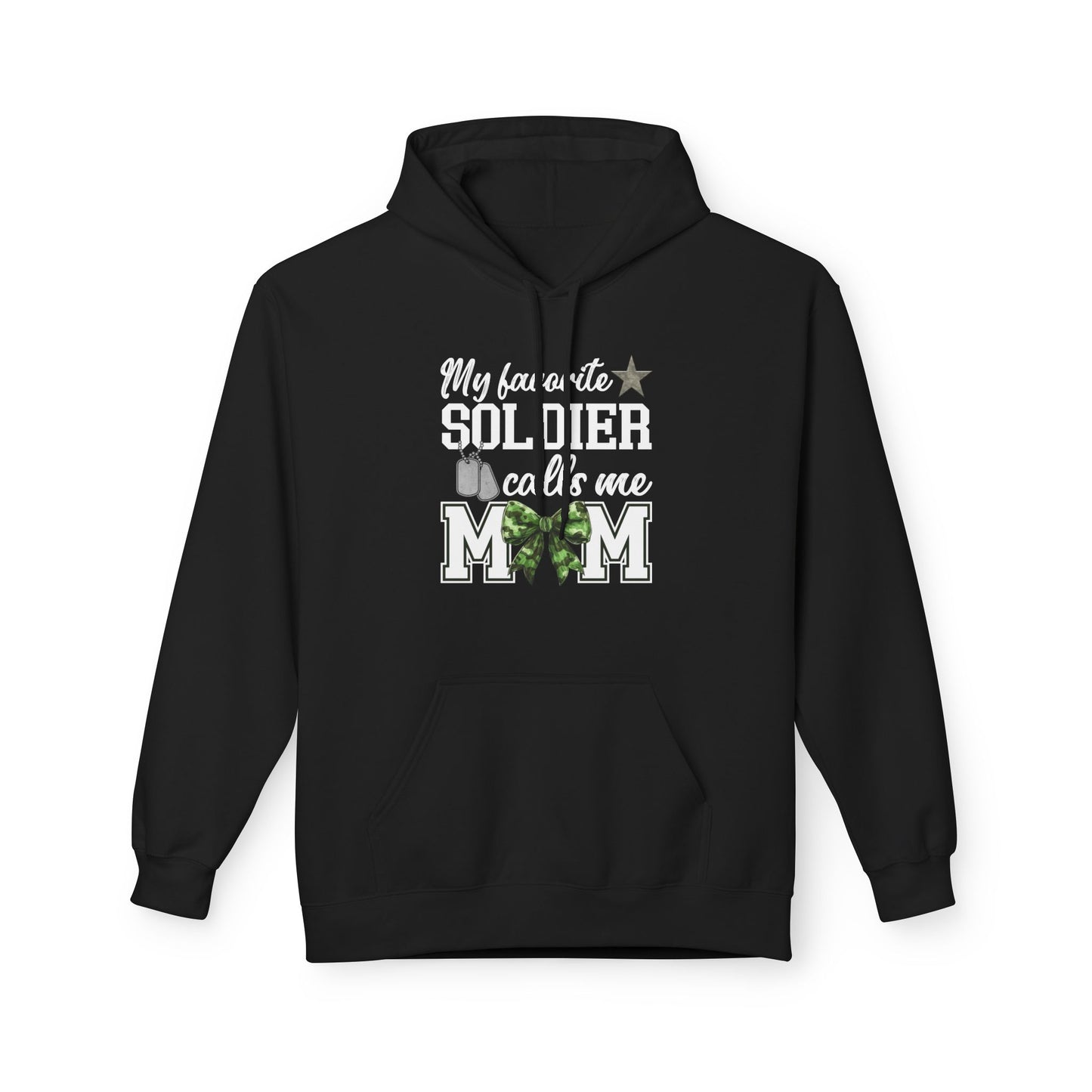 Military Mom Hoodie | My Favorite Soldier Calls Me Mom | Patriotic Gift