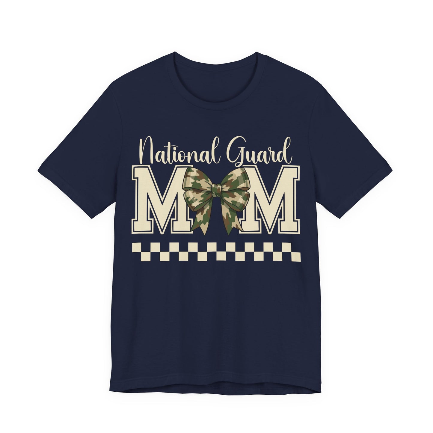 National Guard Mom T-Shirt – Camo Bow Military Support Tee