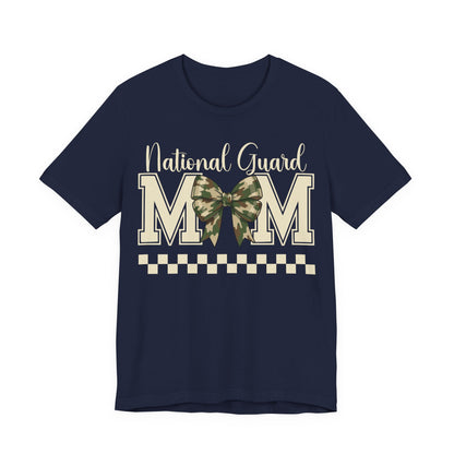 National Guard Mom T-Shirt – Camo Bow Military Support Tee