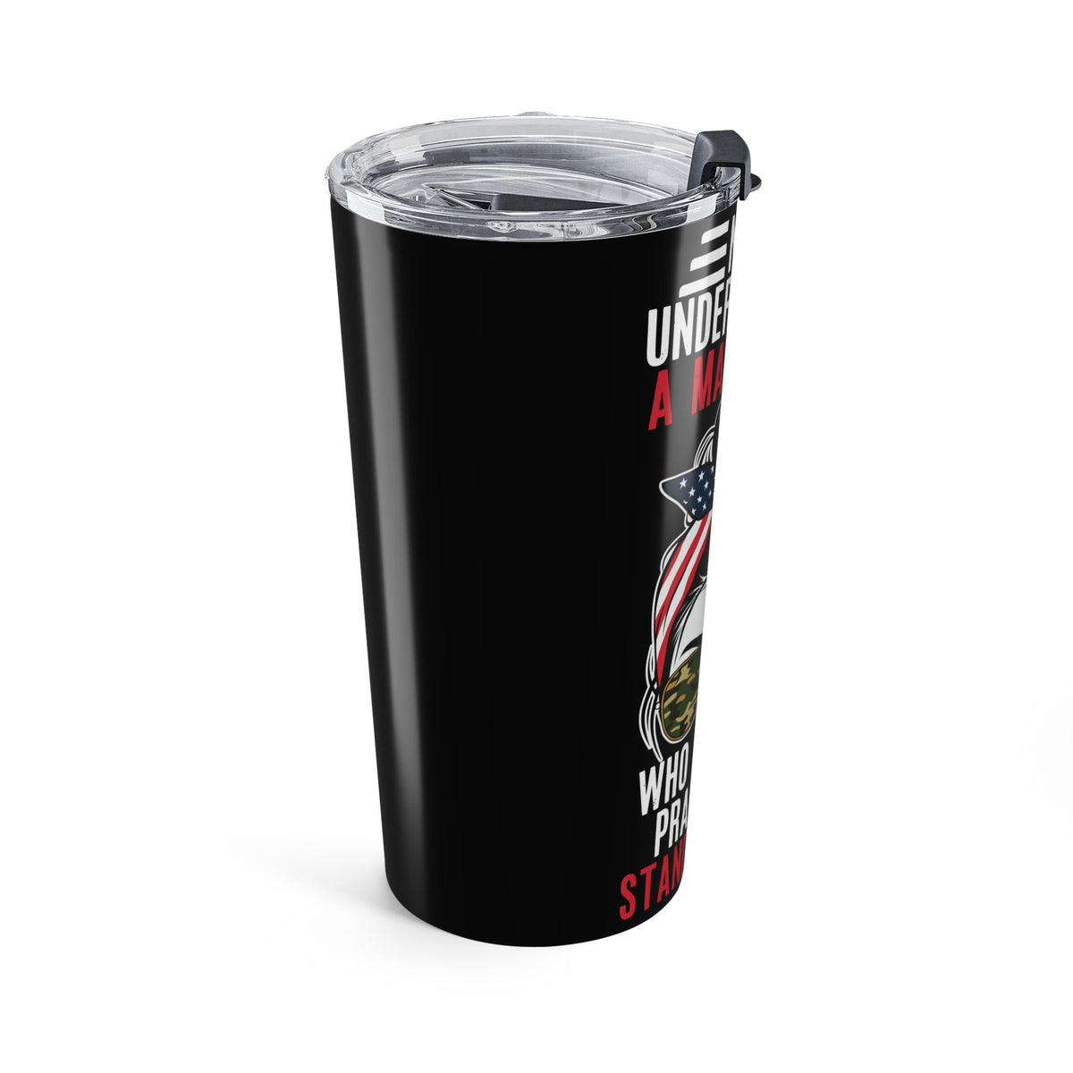 Never Underestimate a Marine Mom 20oz Tumbler