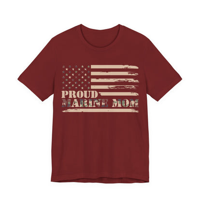 Proud Marine Mom Flag T-Shirt