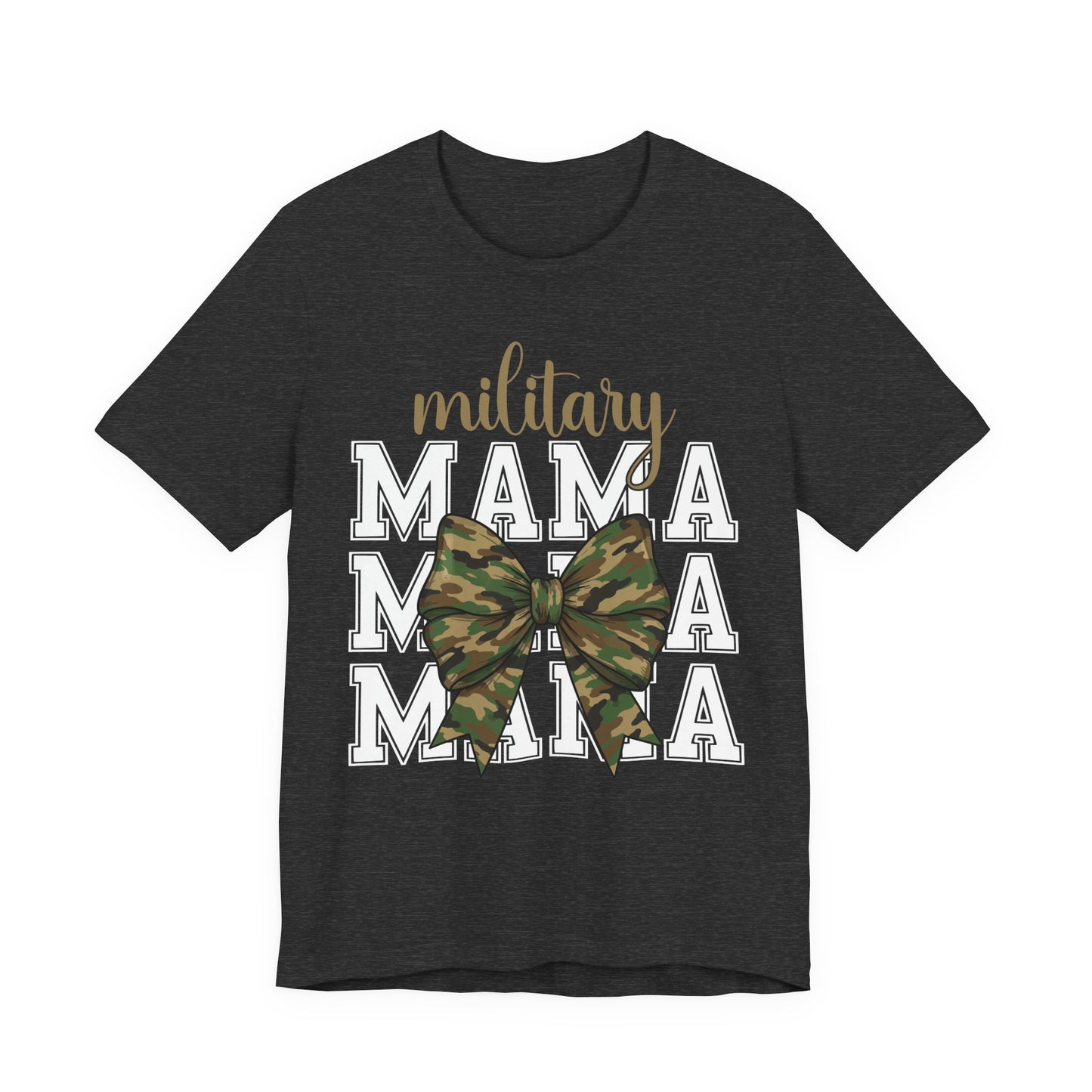 Military Mama T-Shirt — Camo Bow Mom Tee