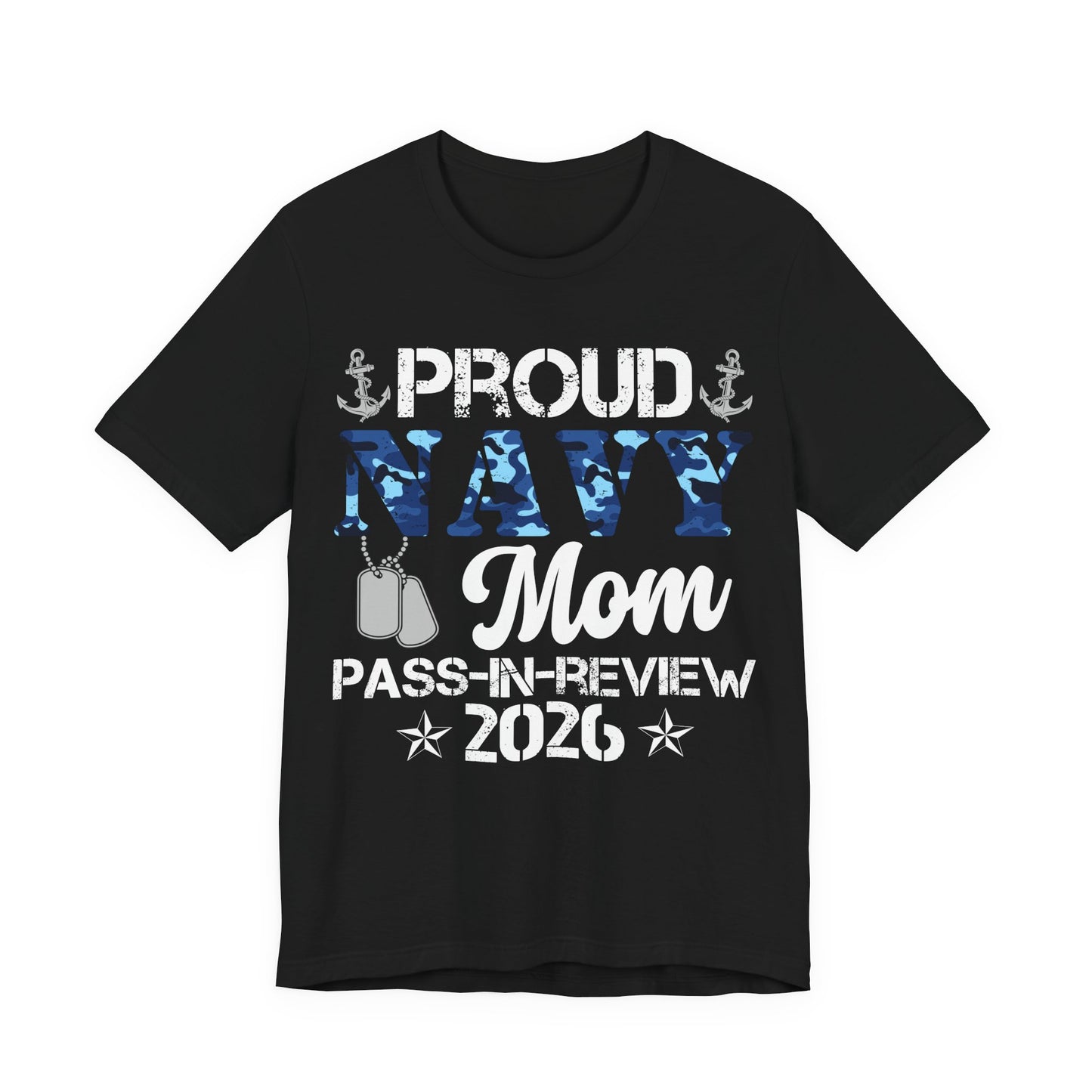 Proud Navy Mom Graduate Pass-In-Review 2026 T-Shirt
