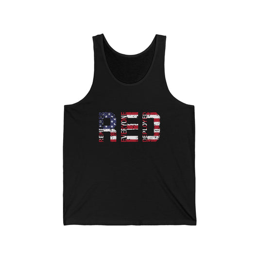 RED Friday Tank Top | Remember Everyone Deployed | Patriotic Support