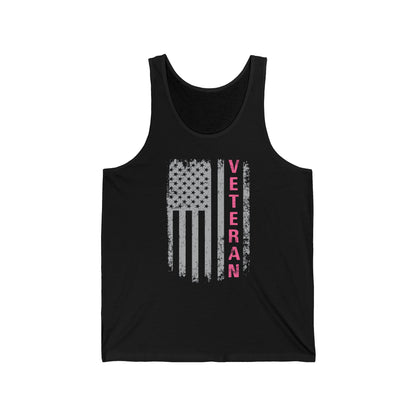 Women Veteran Tank Top | Distressed Flag Patriotic Apparel | Military Gift