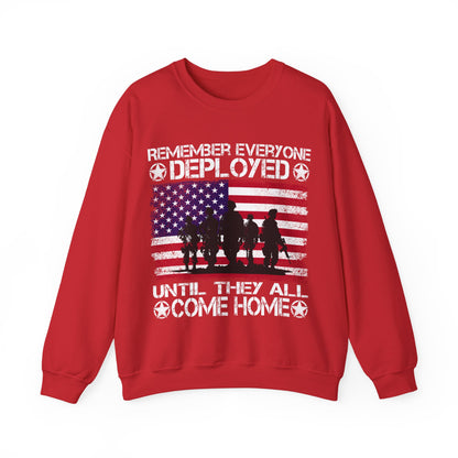 RED Friday Sweatshirt | Remember Everyone Deployed | Military Support Apparel