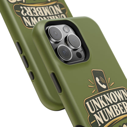Unknown Number? I Answer. Military Mom Phone Case