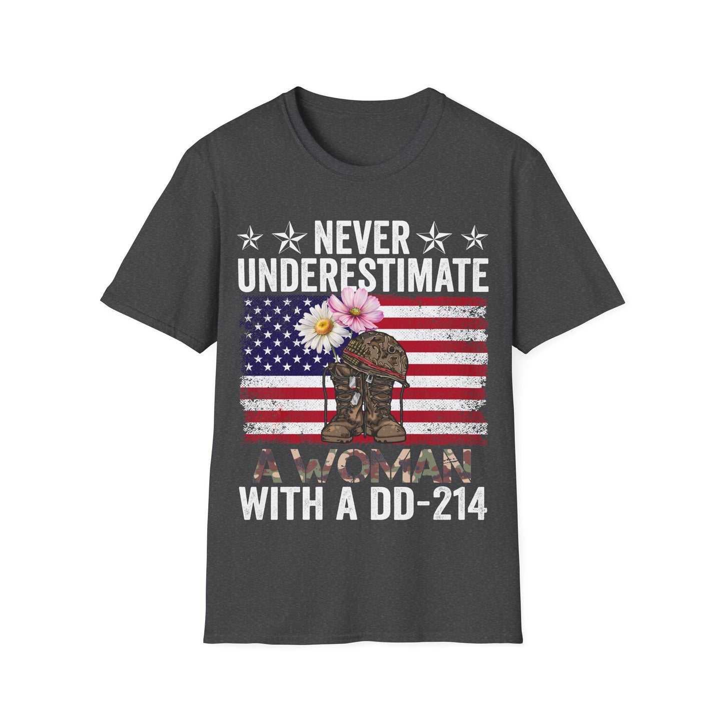 Woman Veteran T-Shirt | Patriotic Military Apparel | Veterans Day Gift