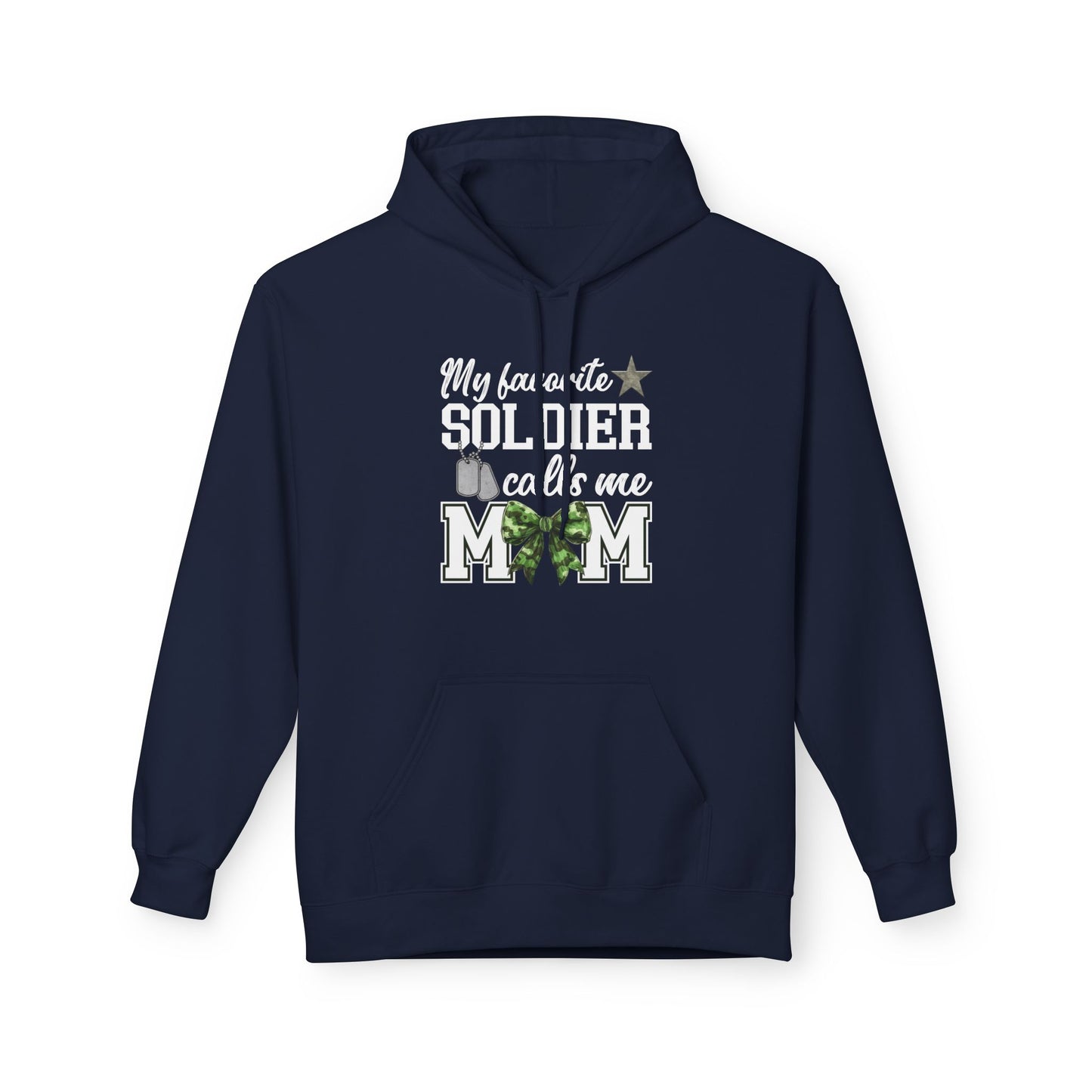 Military Mom Hoodie | My Favorite Soldier Calls Me Mom | Patriotic Gift