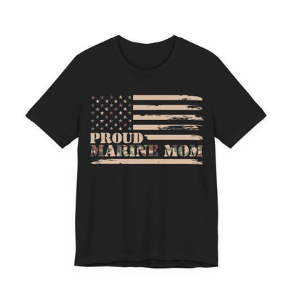 Proud Marine Mom Flag T-Shirt