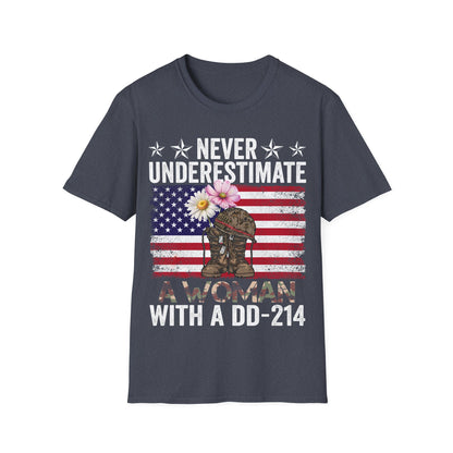 Woman Veteran T-Shirt | Patriotic Military Apparel | Veterans Day Gift