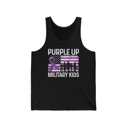 Purple Up Military Kids Tank Top | Support Military Children Awareness