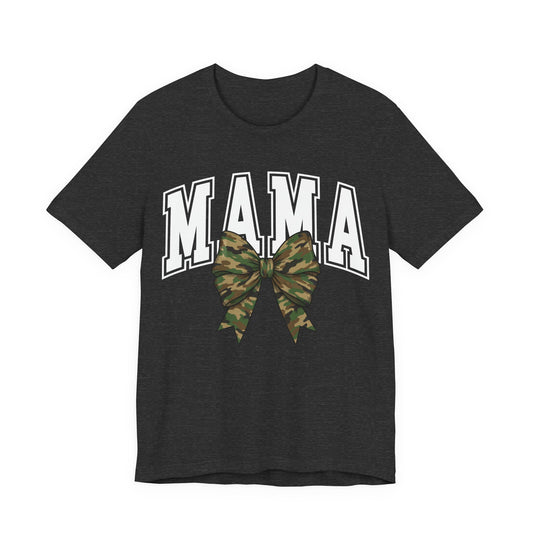 Mama military Tee — Camo Bow Mama Shirt
