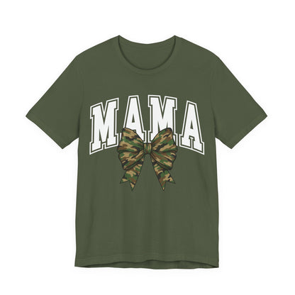 Mama military Tee — Camo Bow Mama Shirt