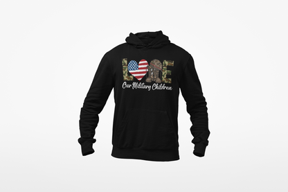 Love Our Military Children Hoodie | Support Military Kids | Patriotic Gift