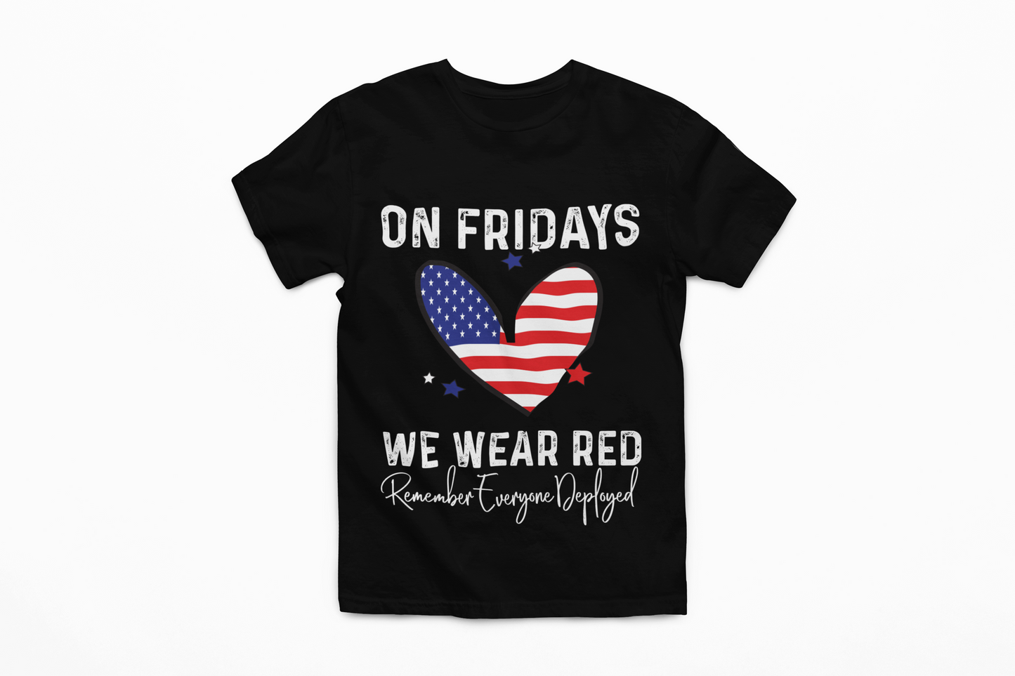 Patriotic Red Friday T-Shirt | On Fridays We Wear Red | Military Support