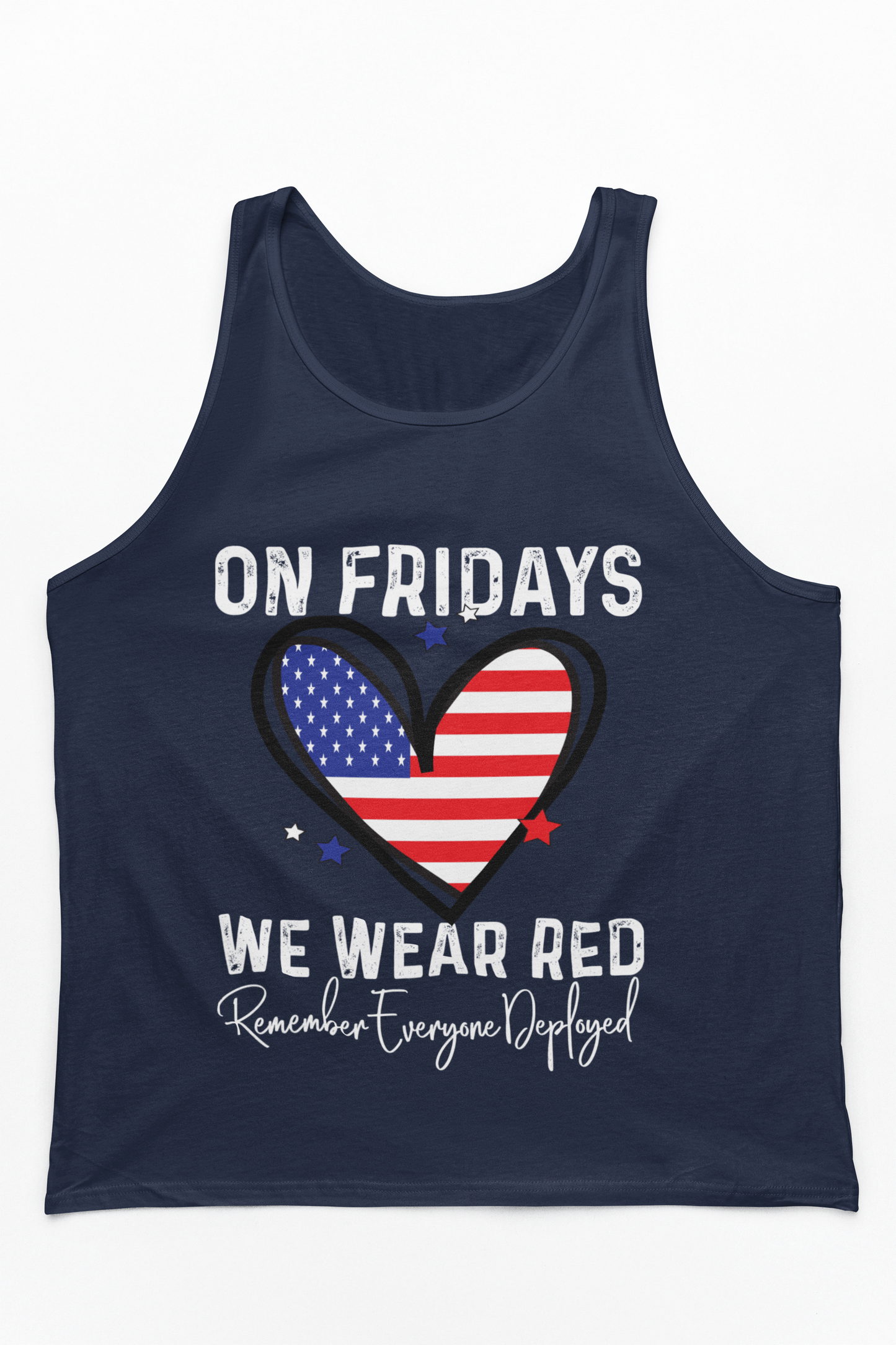 On Fridays We Wear Red Tank Top | RED Friday Support | Military Gift