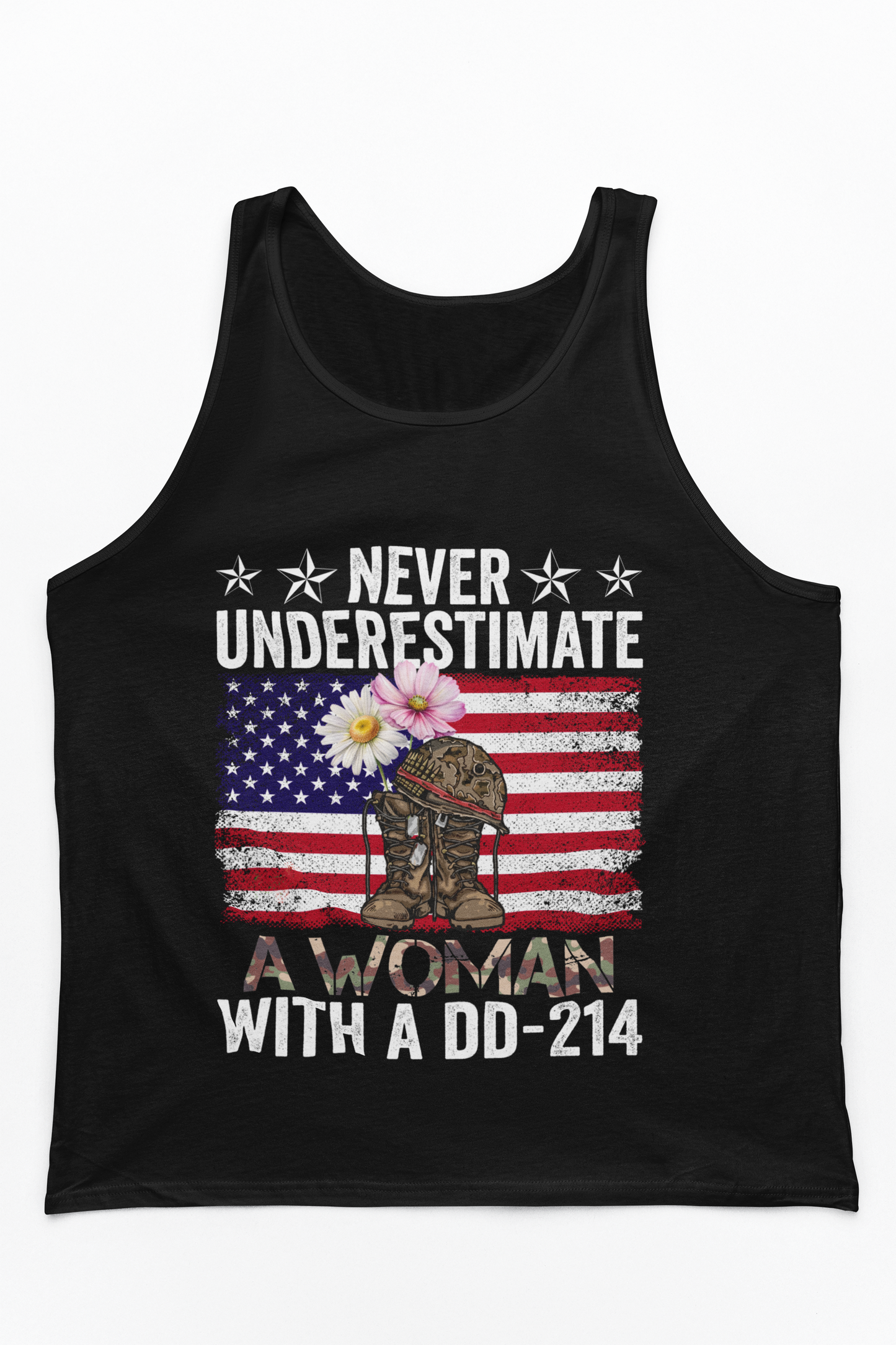 Women Veteran Tank Top | Female Veteran Pride | Patriotic Military Gift