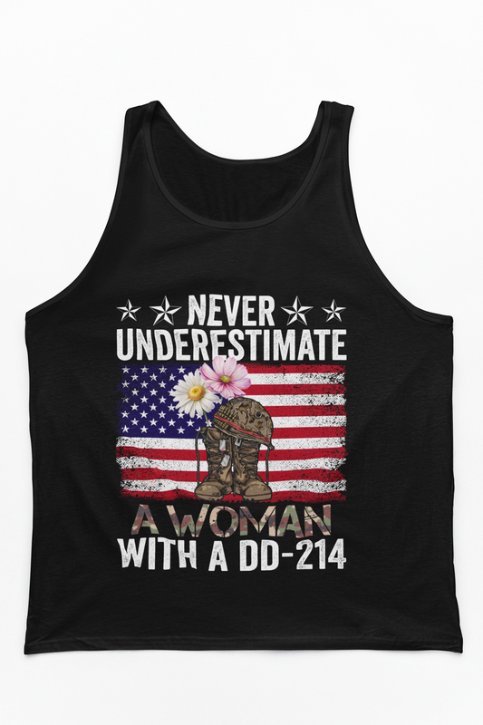 Women Veteran Tank Top | Female Veteran Pride | Patriotic Military Gift