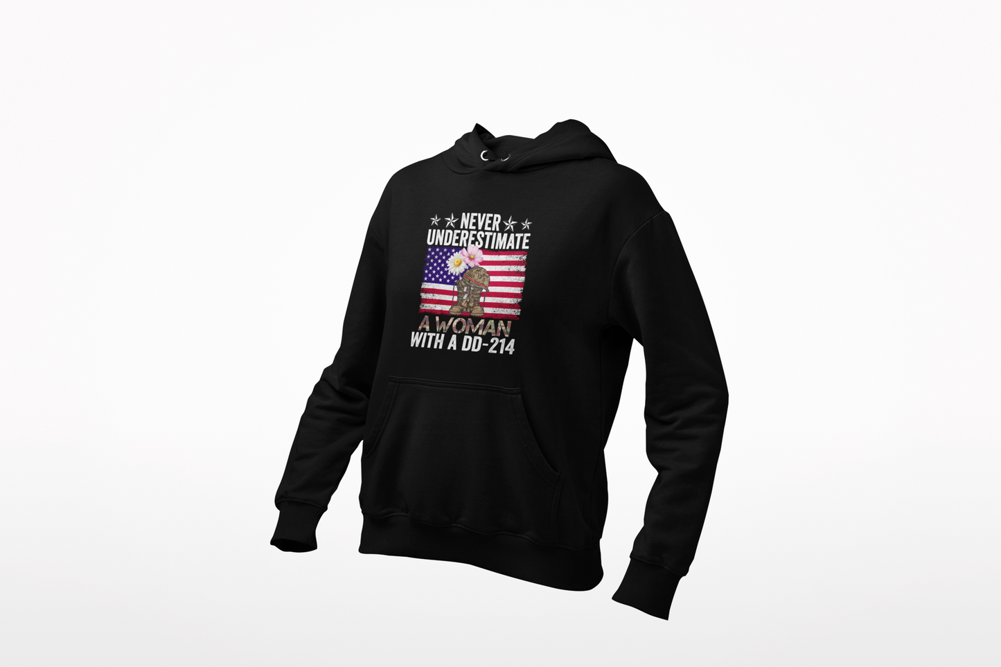 Veteran Hoodie For Women | Female Veteran Pride | Patriotic Military Gift