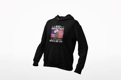 Veteran Hoodie For Women | Female Veteran Pride | Patriotic Military Gift