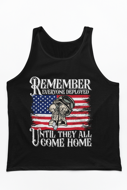 Remember Everyone Deployed Tank Top | RED Friday Support | Military Gift