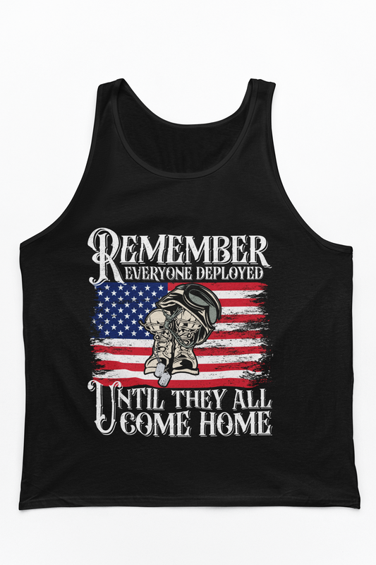 Remember Everyone Deployed Tank Top | RED Friday Support | Military Gift