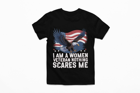 Proud Women Veteran T-Shirt | Female Veteran Pride | Patriotic Gift