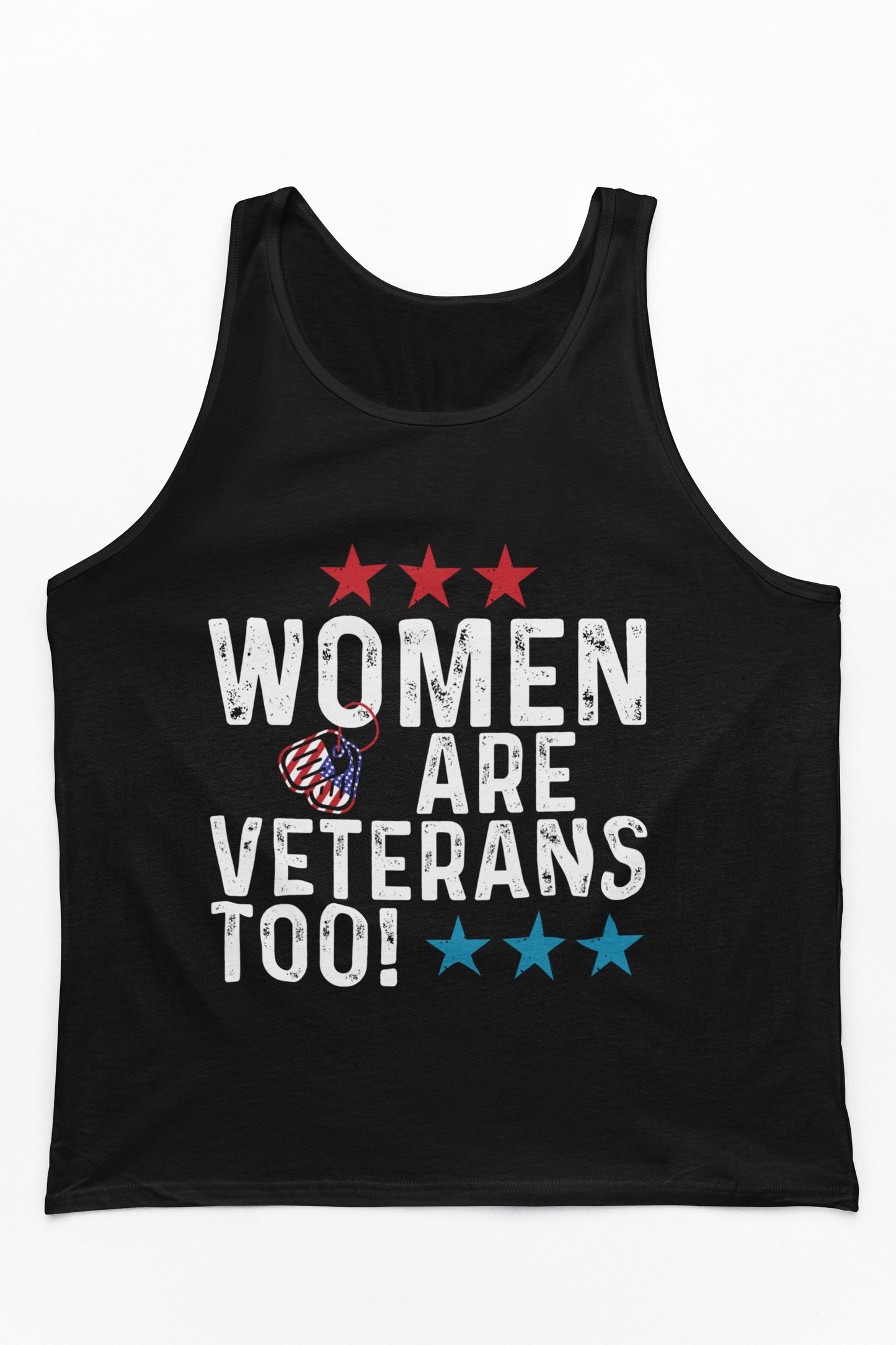 Women Are Veterans Too Tank Top | Female Veteran Pride | Military Gift