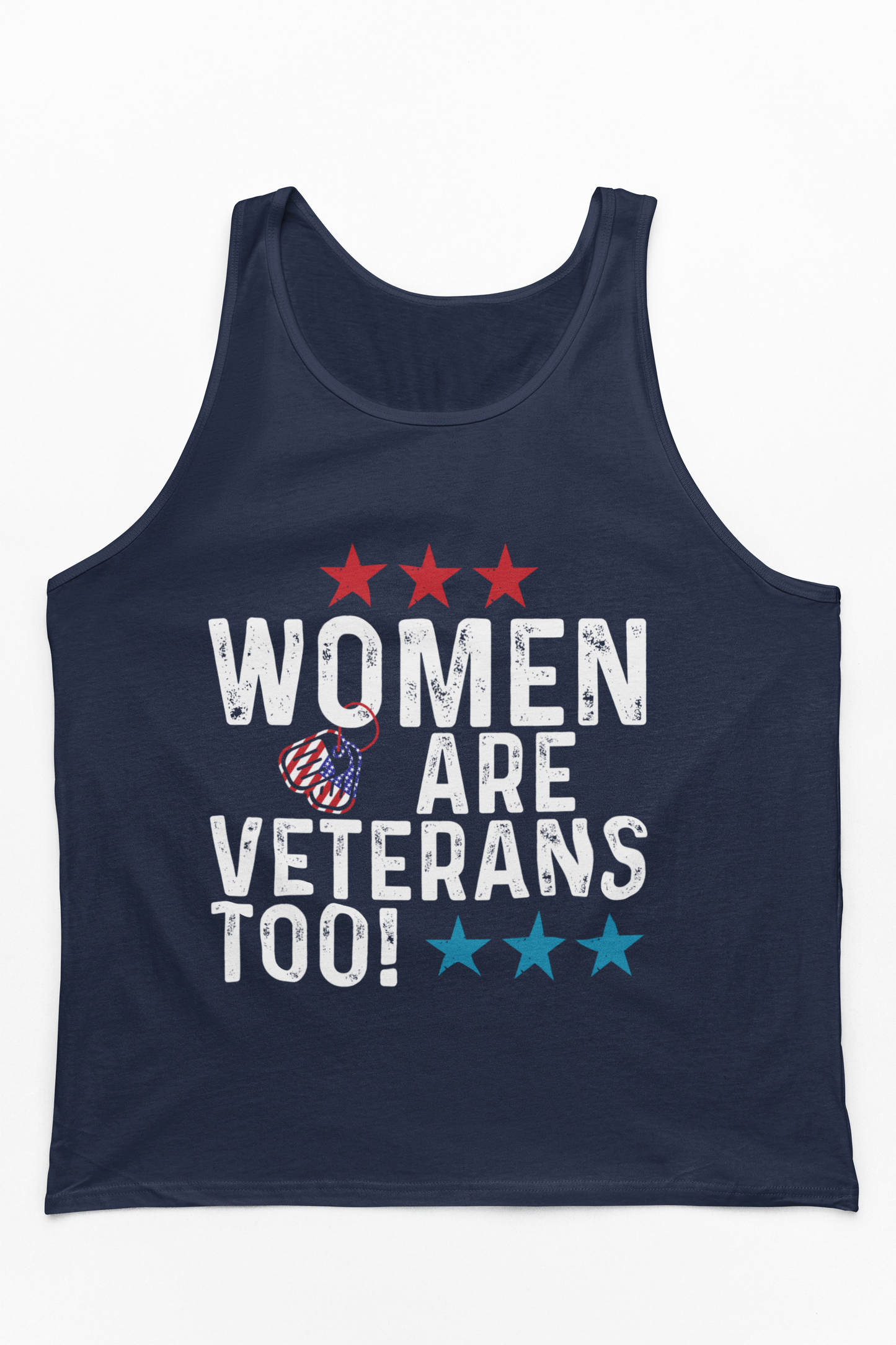 Women Are Veterans Too Tank Top | Female Veteran Pride | Military Gift