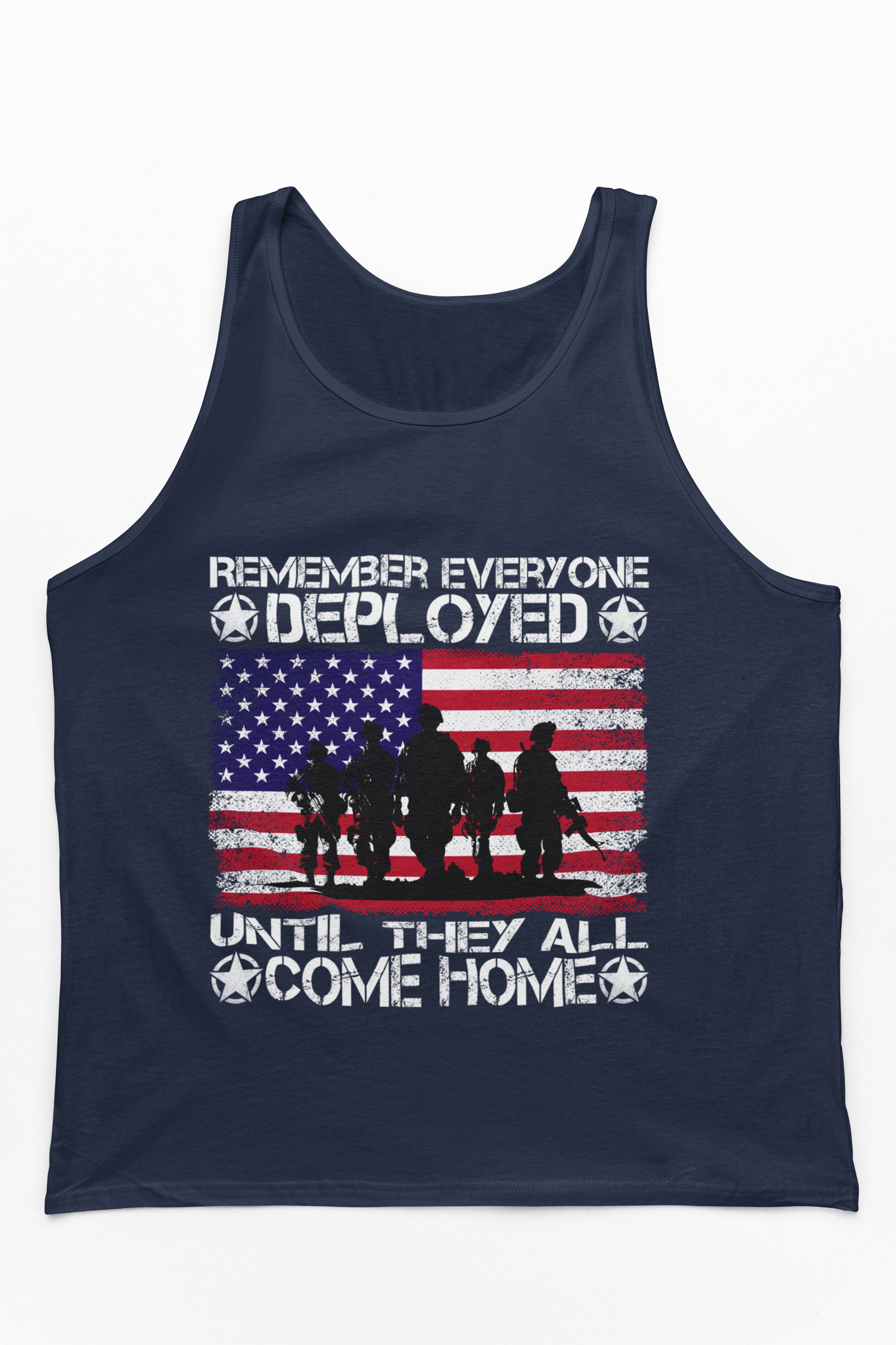 RED Friday Tank Top | Remember Everyone Deployed | Military Support Apparel