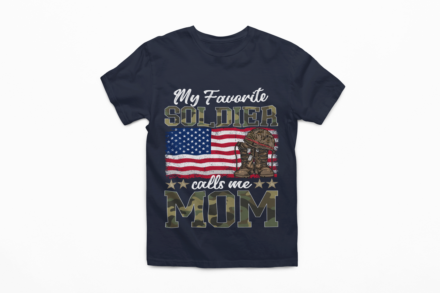 My Favorite Soldier Calls Me Mom T-Shirt | Proud Army Mom Gift