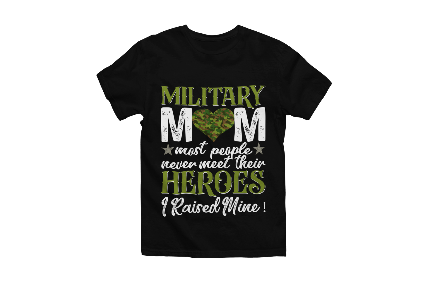 Military Mom T-Shirt | Proud Military Mom Apparel | Patriotic Camo T-Shirt