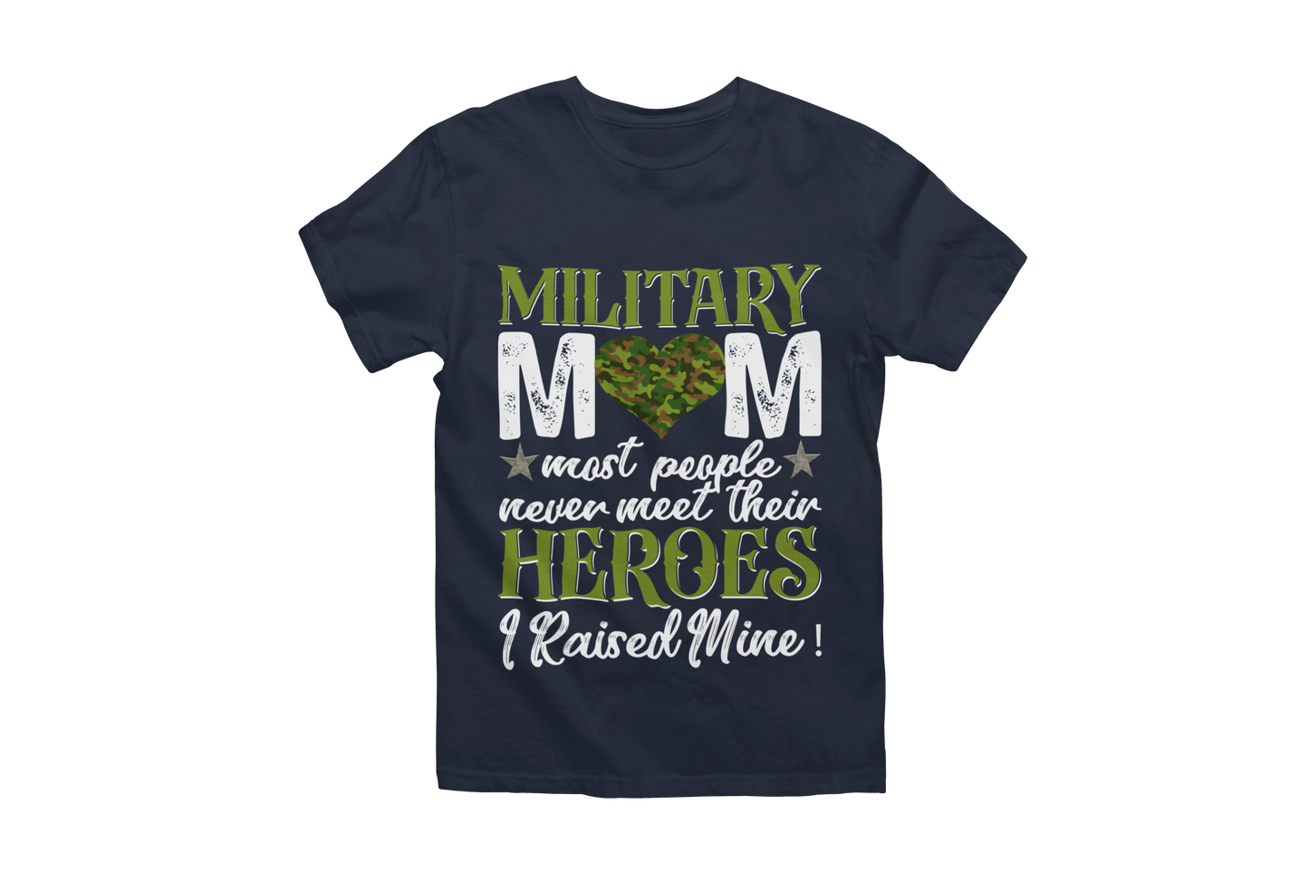 Military Mom T-Shirt | Proud Military Mom Apparel | Patriotic Camo T-Shirt