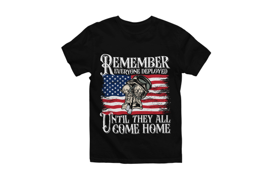 RED Friday T-Shirt | Remember Everyone Deployed | Military Support Apparel