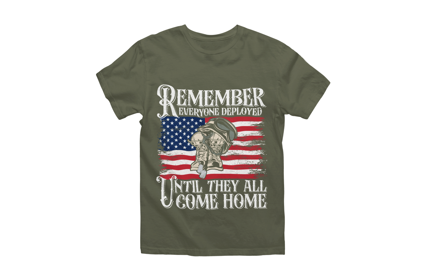 RED Friday T-Shirt | Remember Everyone Deployed | Military Support Apparel