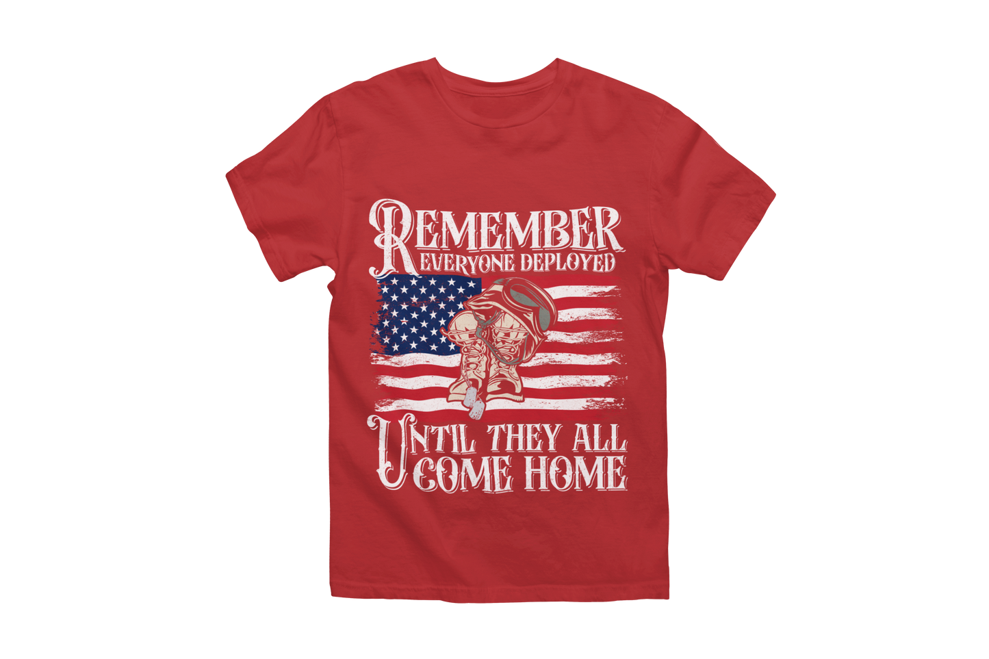 RED Friday T-Shirt | Remember Everyone Deployed | Military Support Apparel